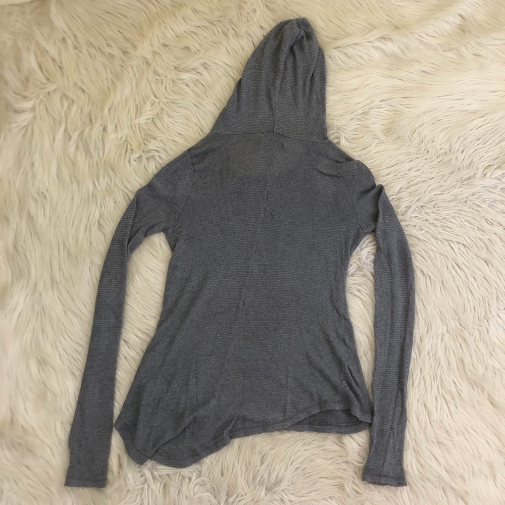 🍁SOLD🍁Hollister Hooded Sweater in Light Grey - Picture 5 of 5
